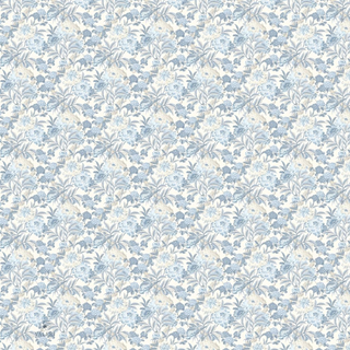 Powder Blue Botanica Square Scarf