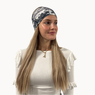 Noir Meadows Crinkle Wide Headband