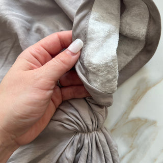 Light Gray Cotton 2.0 Open Pre-Tied Scarf