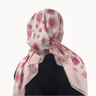 Blushing Dahlia Pre-Tied Scarf