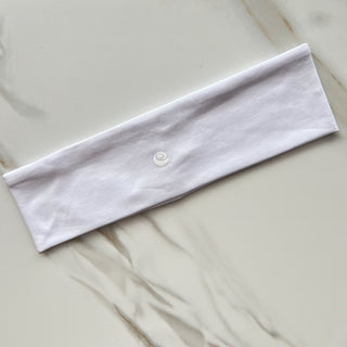 Hibiscus Yaffa Yoga X Valeri Headband- White