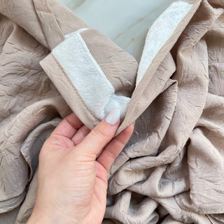 Beige Bamboo Triangle Scarf