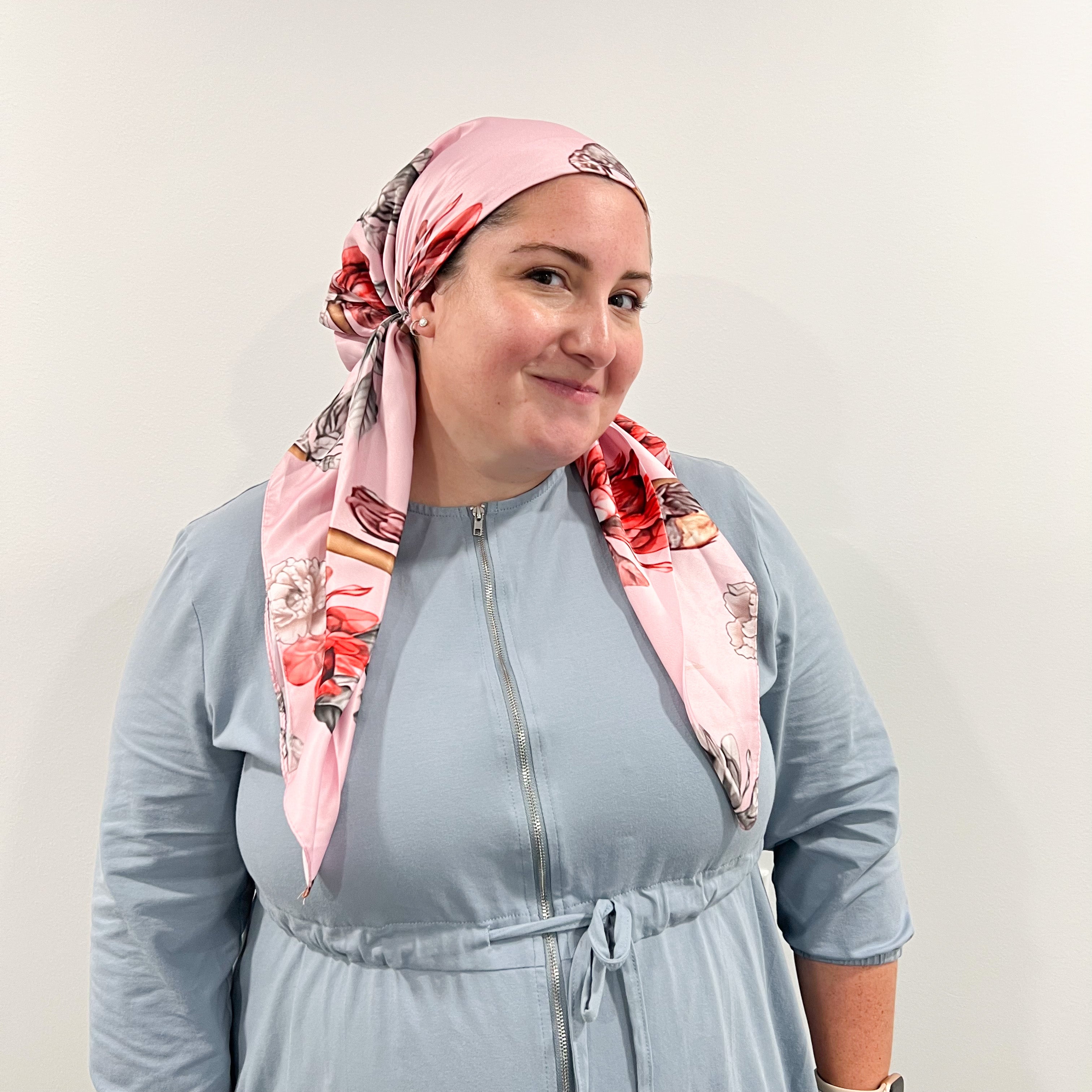 Chloe Satin Pre-Tied Scarf