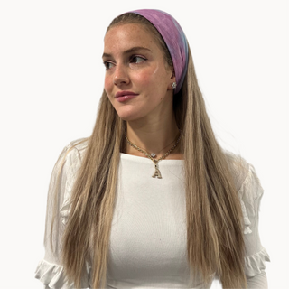 Purple Tie Dye Crinkle Standard Headband