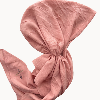 Peach Bamboo Pre-Tied Scarf