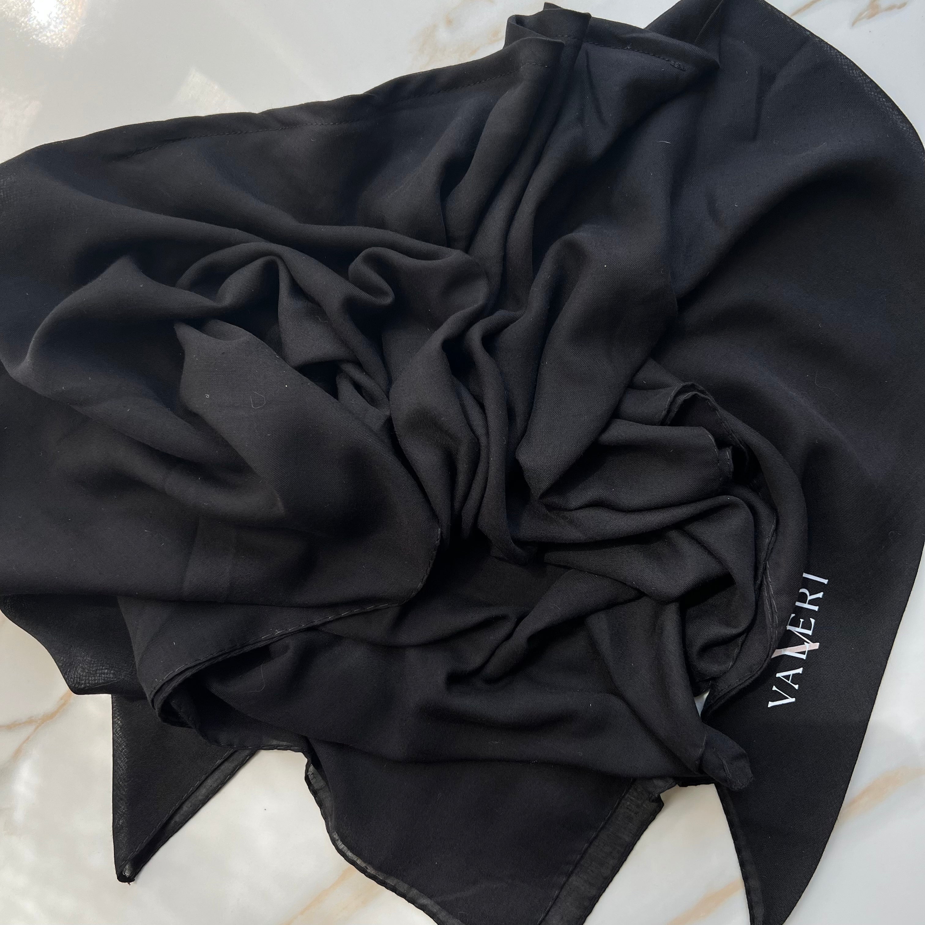 Solid Cotton Triangle Scarf