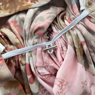Blush Toile Pre-Tied Scarf