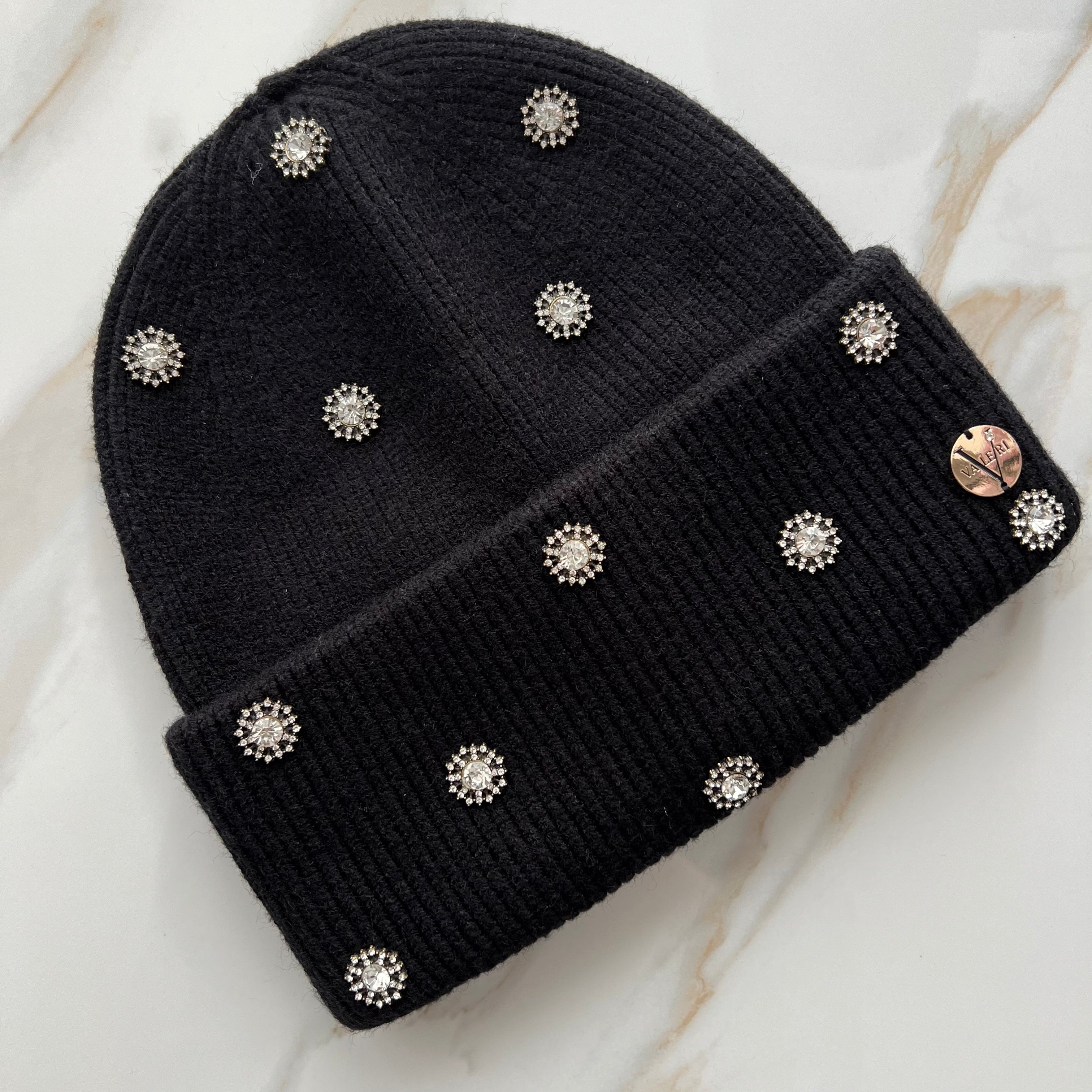 Athena Cuff Beanie - Black