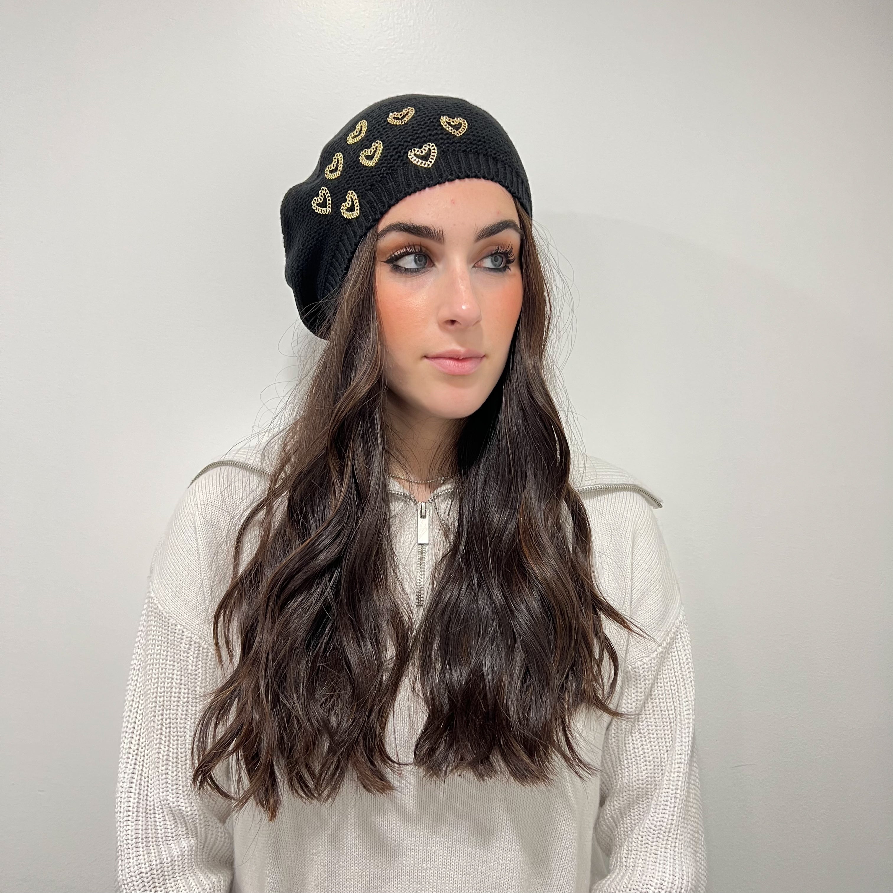 Chain Heart Beret