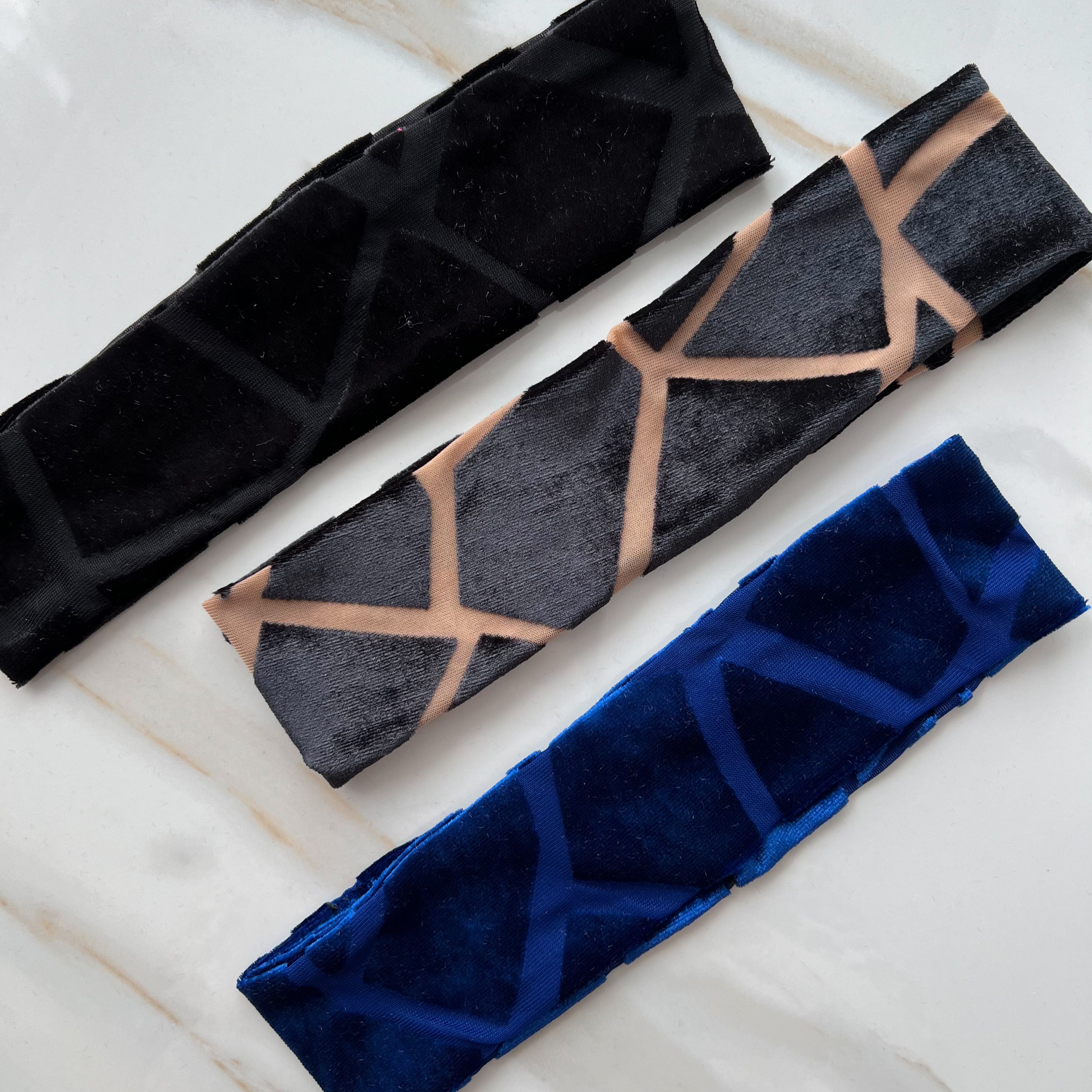 Jen Velvet Headband - Skinny