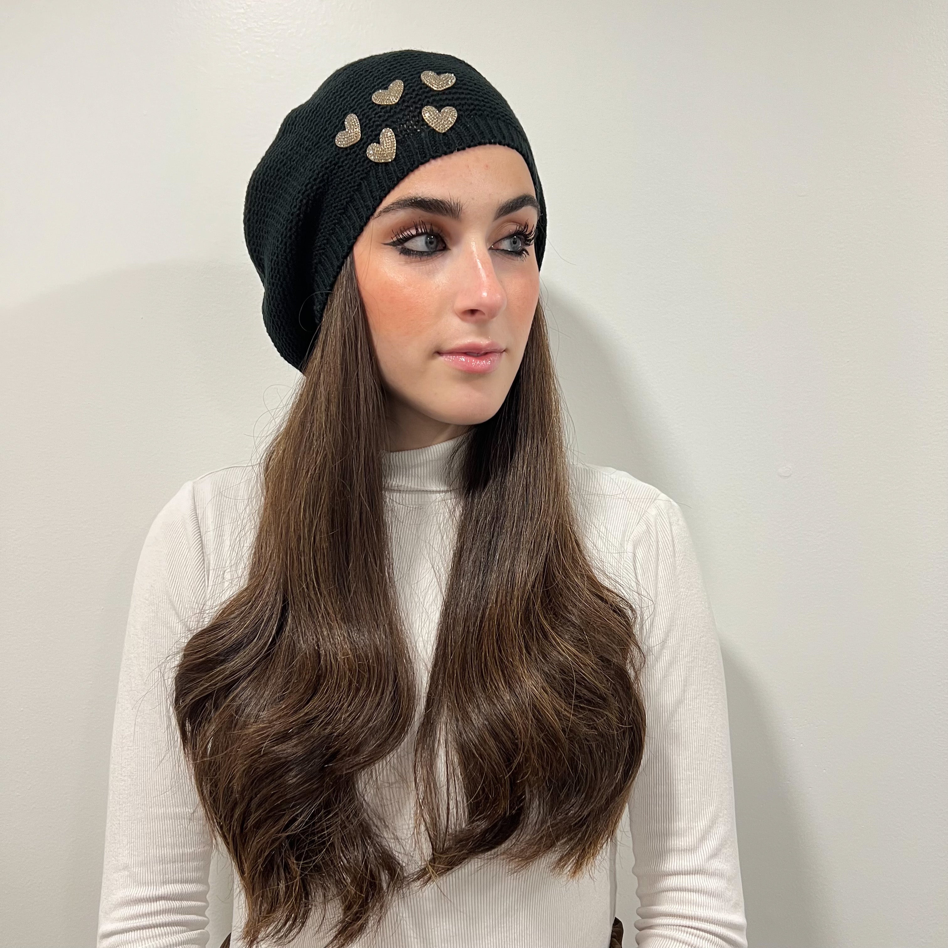 Gold Heart Beret