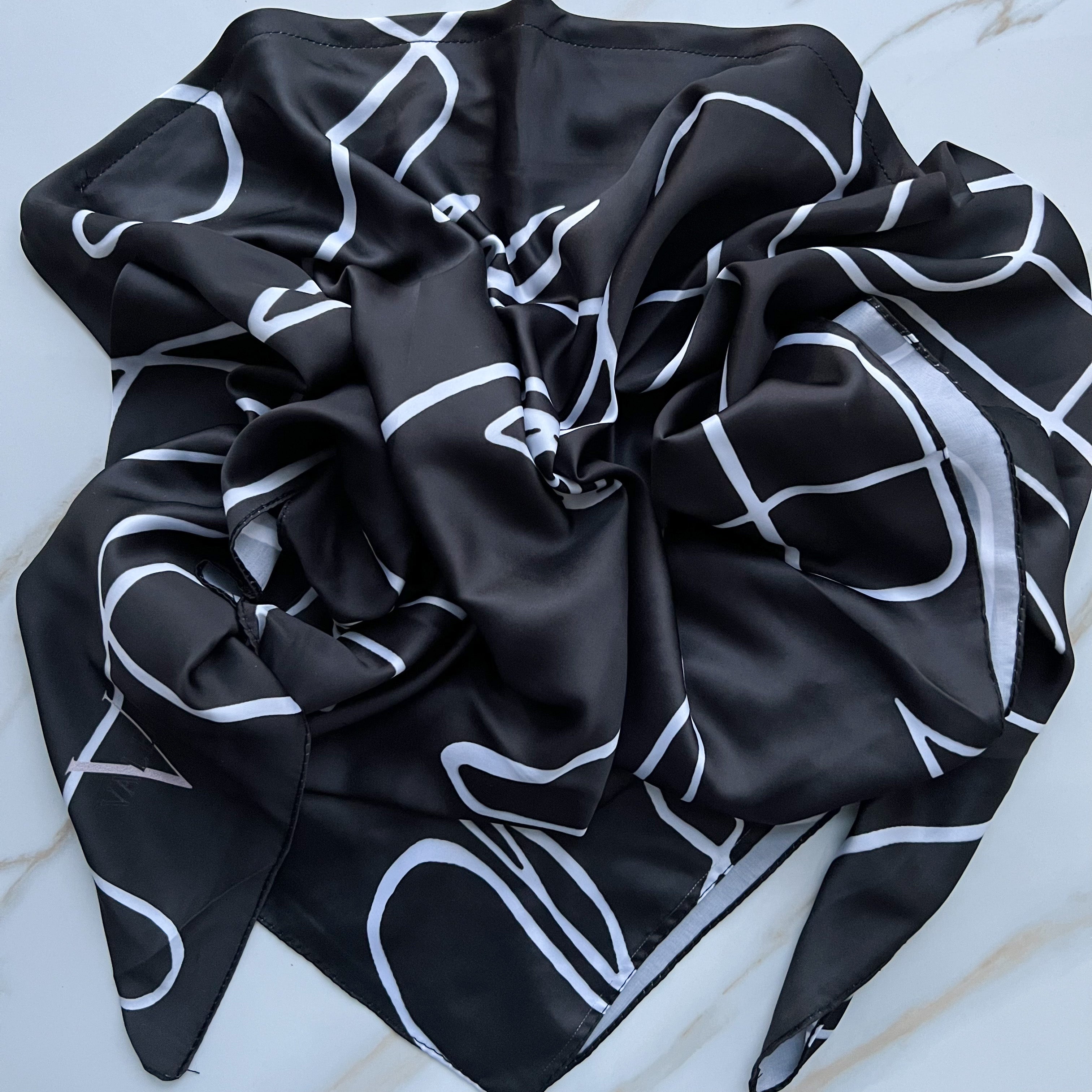 Ella 2.0 Satin Triangle Scarf