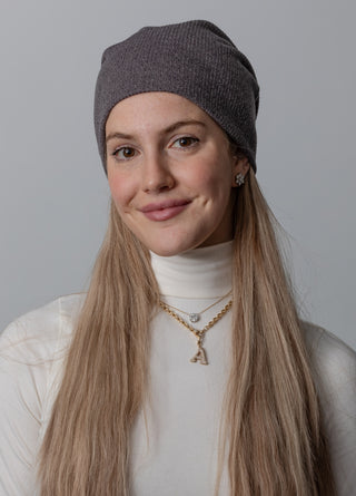 Charcoal Heathered Knit Beanie