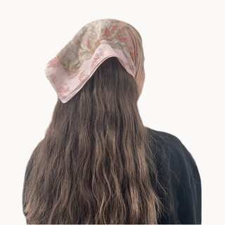 Blush Toile Ready-Tied Bandana Scarf