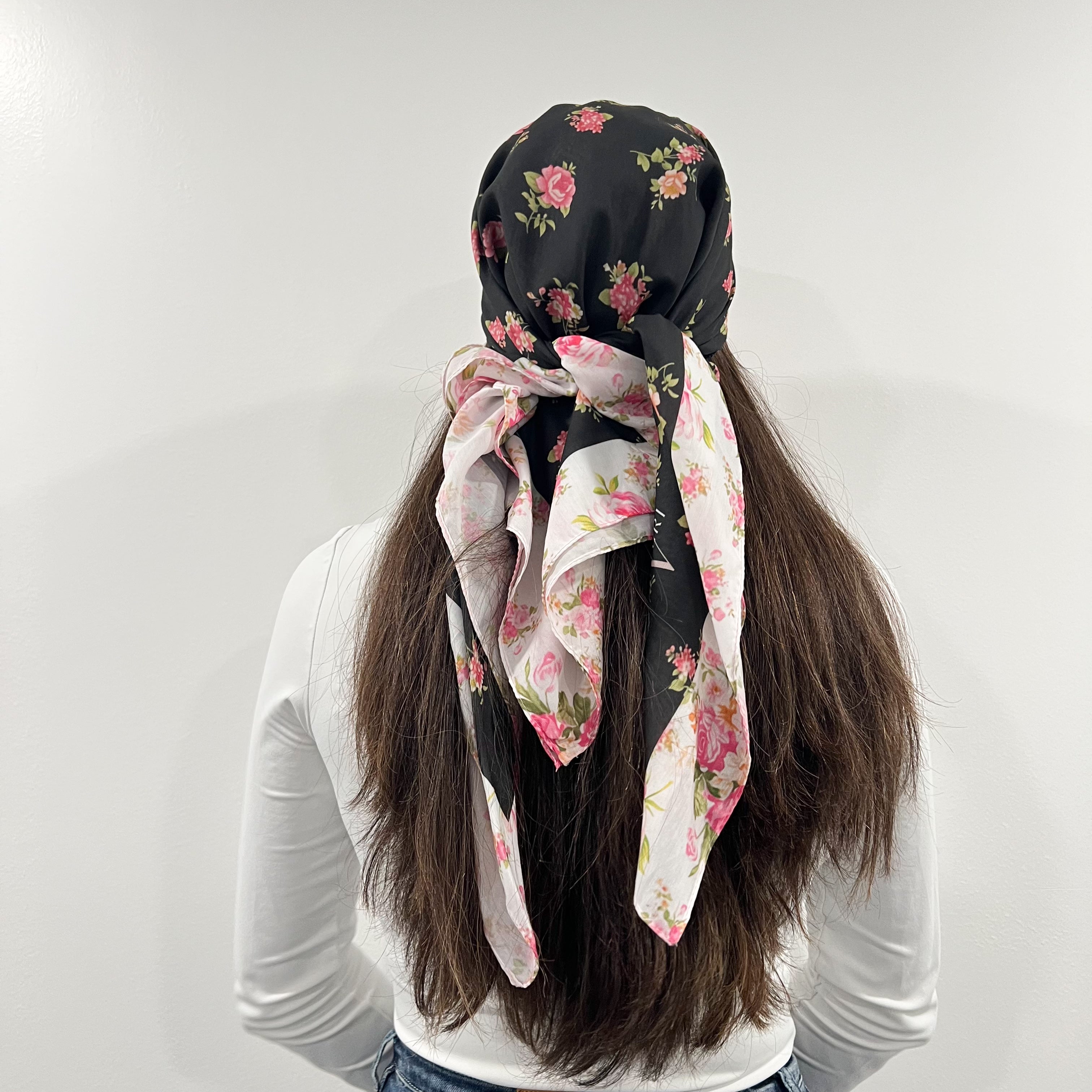 Rose Open Square Scarf
