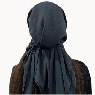 Gray Cotton 2.0 Open Square Scarf