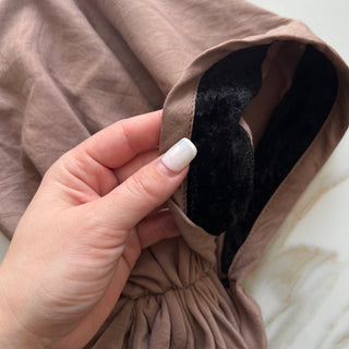 Brown Cotton 2.0 Pre-Tied Scarf