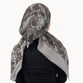 Vintage Paisley Pre-Tied Scarf