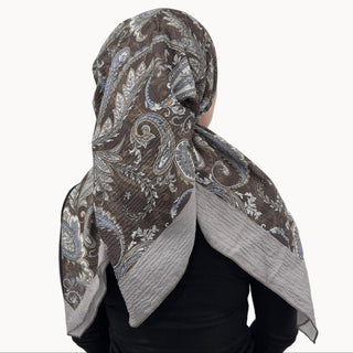 Vintage Paisley Open Pre-Tied Scarf