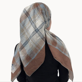 Birch Plaid Open Pre-Tied Scarf
