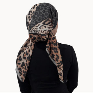 Leopard Mix Triangle Scarf
