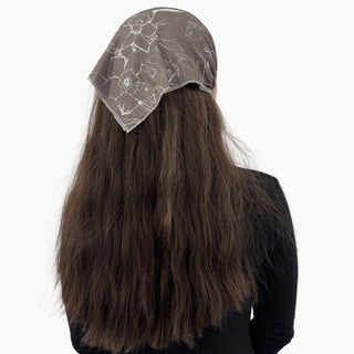 Cocoa Daffodil Ready Tied Bandana