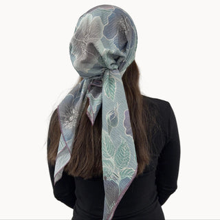 Moonlit Poppies Square Scarf