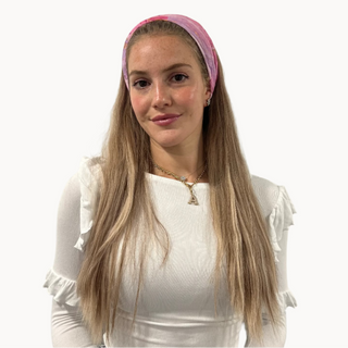Pink Marble Crinkle Standard Headband