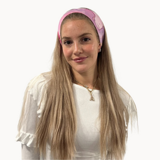 Pink Marble Cotton Standard Headband