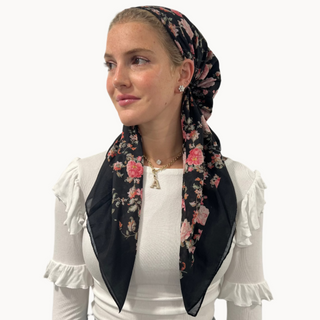 Peony Dreamscape Pre-Tied Scarf