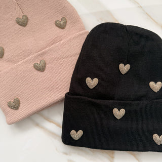 Golden Heart Cuff Beanie