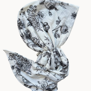 Fleur Noire Light Crinkle Pre-Tied Scarf