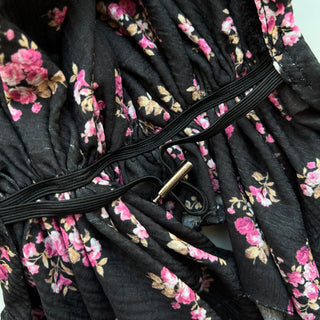 Midnight Rose Light Crinkle Pre-Tied Scarf