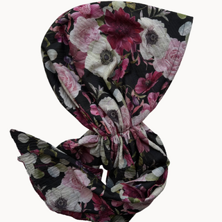Merlot Bloom Light Crinkle Pre-Tied Scarf