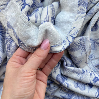 Monarch Toile Light Crinkle Triangle Scarf