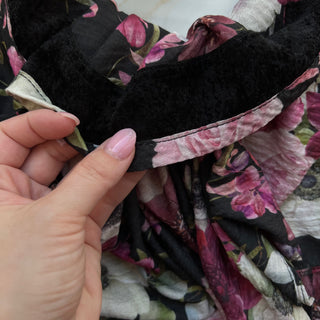 Merlot Bloom Light Crinkle Triangle Scarf