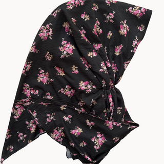 Midnight Rose Light Crinkle Open Pre-Tied Scarf