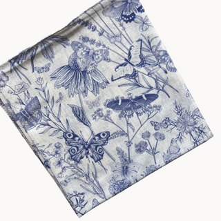 Monarch Toile Light Crinkle Square Scarf