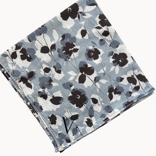 Dusky Bloom Light Crinkle Open Square Scarf
