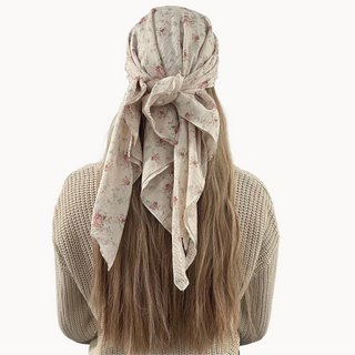 Rosie Light Crinkle Square Scarf