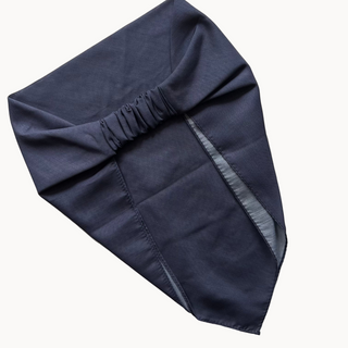Midnight Blue Solid Ready-Tied Bandana