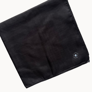 Black Solid Square Scarf