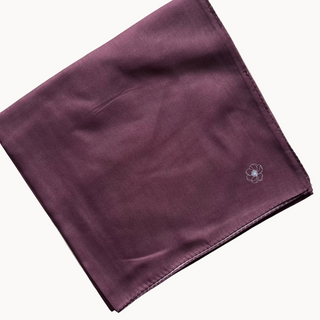 Dark Cherry Solid Square Scarf