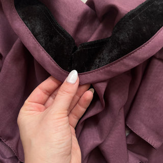 Dark Cherry Solid Triangle Scarf