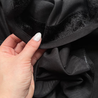Black Solid Triangle Scarf