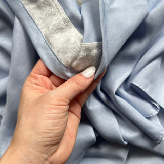 Powder Blue Solid Triangle Scarf
