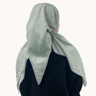 Sage Solid Open Pre-Tied Scarf