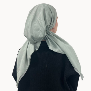 Sage Solid Pre-Tied Scarf