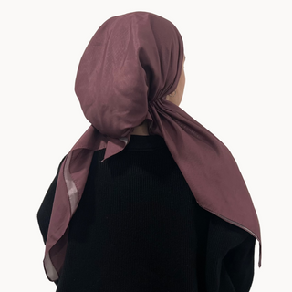 Dark Cherry Solid Pre-Tied Scarf