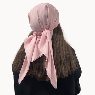 Powder Pink Solid Triangle Scarf